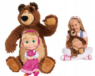 Máša a medveď - Simba Mash a skrášlice dolle mäkké 23 cm