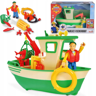 Požiarnik Sam  - Simba Fireman Sam Kuter Charlie Rybárska loď