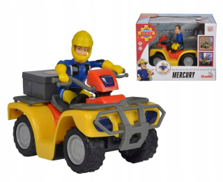 Požiarnik Sam  - Simba Firefighter Sam Quad Merkúr s figúrkou 9257657