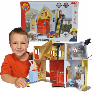 Požiarnik Sam  - Simba Fireman Sam Fire Station Figurine + Zvuk