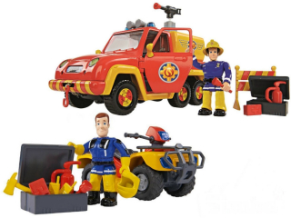 Požiarnik Sam  - Simba Firefighter sám Kit Quad Mercury + Venuša