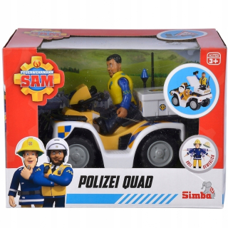 Požiarnik Sam  - Simba Firefighter Sam polícia Quad z figúrky? Močiar