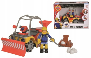 Požiarnik Sam  - Simba Fireman Sam Snow Quad Merkúr + Figurine