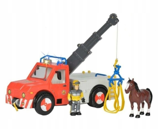 Požiarnik Sam  - Simba Fireman Sam Fire Truck Track Phoenix žeriav
