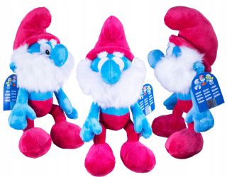 Šmolkovia - Smerf Plush Papa 30cm Smurfs Original Mascot