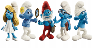 Šmolkovia - Smurfs 3D steny samolepky