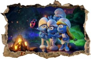 Šmolkovia - Smurfs nálepka na stene 100x65 # 234