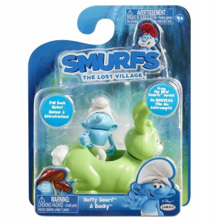 Šmolkovia - Smurfs donkey a králičie vozidlo s obrázkom