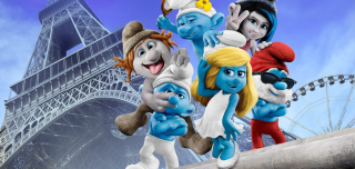 Šmolkovia - Smurfs plagát nástenné nástenné maľby 200x95