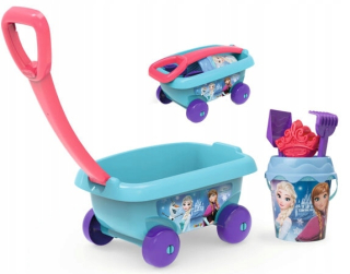 Elsa Frozen - SMOBY 867001 Vozík s príslušenstvom pre piesok zmrazené
