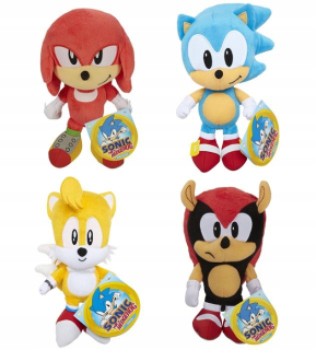 SONIC hračky - Sonic rýchlo ako blesk Plushy 17cm Set