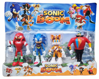 SONIC hračky - Sonic The Hedgehog Boo Veľké figúrky 4 ks Amy chvost
