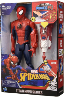 SPIDERMAN - Spider Man Figúrka Titan FX Avengers + Launcher