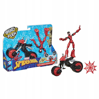 SPIDERMAN - Spiderman Bend a Flex motocykla 2in1 Figurine 15 cm