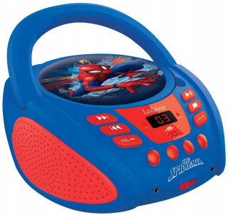 SPIDERMAN - Spiderman Boombox AUX CD prehrávač pre deti