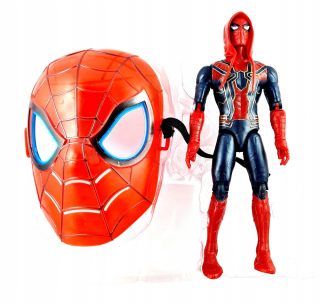 SPIDERMAN - Spiderman Figurine Sound LED Avengers Mask