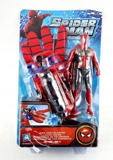 SPIDERMAN - Spiderman figúrka rukavice launcher výhonky