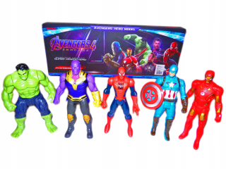 SPIDERMAN - Spiderman Hulk pohybujúce sa čísla 5W1 Avengers