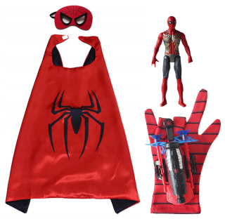 SPIDERMAN - Spiderman Mass Cape šaty rukavice strieľa