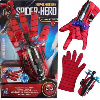 Spiderman rukavice launcher šípka bránkovú sieť