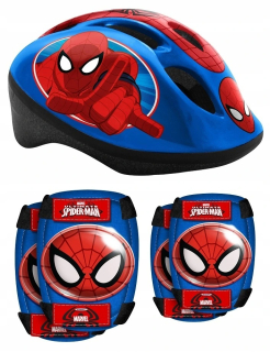 SPIDERMAN - Spiderman Spider Kit Prilba 4 chrániče bicyklov