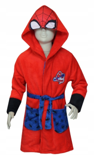 SPIDERMAN - Spiderman Detský župan teplý kapucňou 104