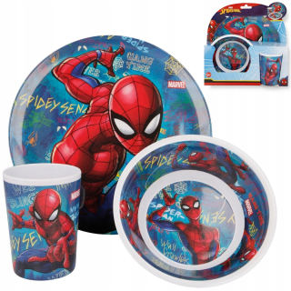 SPIDERMAN - Spiderman Detská večera Set 3IN1 Melamín