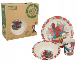 SPIDERMAN - Spiderman raňajky Eco Bamboo 3in1