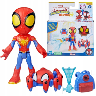 Spidey a super kample figúrka spideya + spideyov roztočný ruckáš a siete
