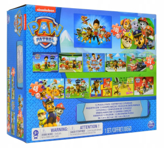 PAW Patrol - Spin Master Puzzle PSI PATROL SET 12W1 560 ELEM