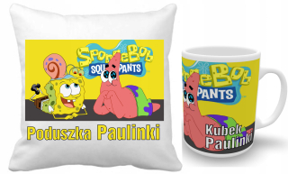 Spongebob - Spongebob Cushion Set + MUG + NAME