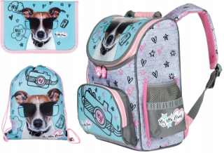 Aktovka školská taška - St.MAJEWSKI ŠKOLA SATCHEL BAG CUSTE CASE PIEK