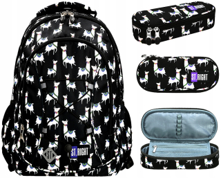 Školský batoh, taška - St.Right Batoh BP32 3-Komajná LAMA LAMAS + CASE CASE S