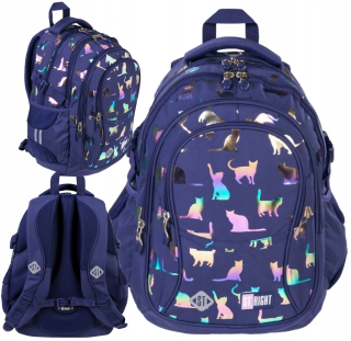 Školský batoh, taška - St. Right School Batchpack Youth Holo Mačiatka