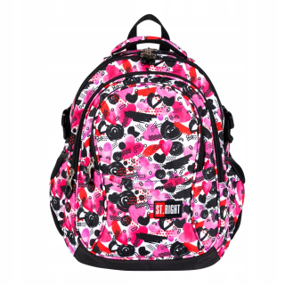 Aktovka školská taška - St.right Backpack School Bag BP1 srdce