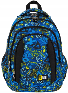 Školský batoh, taška - St.Right School Bathpack Youth Smiley XD Art