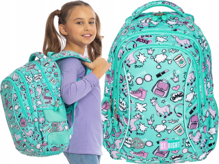 Školský batoh BP26 - pastel lamas