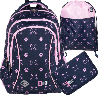 Školská taška - batoh, set, zostava - St Right Set Backpack School Bag pre dievča