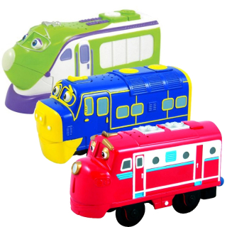 Predmetom ponuky je súbor lokomotív CHUGGINGTON Motorised. Lokomotívy Wilson + Koko + Bruno. Produkt