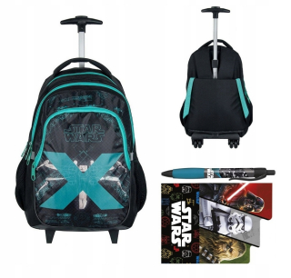 Školský batoh, taška - Star Wars School Bathpack na kolesách + poznámky + dlh