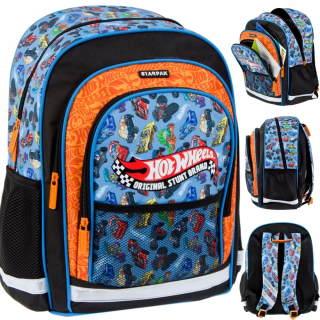 Školský batoh, taška - BATOHY STARPAK BACKPACK TORNISTER HORKÉ KOLESÁ AUTÁ