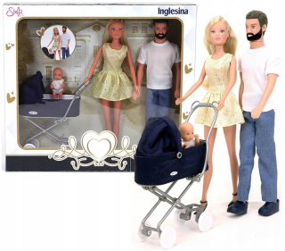 STEFFI bábika - STEFFI INGLESINA Rodinná bábika Doll Kevin Simba