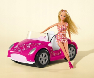 STEFFI bábika - Steffi Love v Cabriolet Simba Beach Car