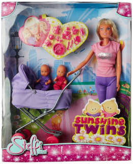 STEFFI bábika - Steffi s hlbokým Simba 5738060 Trolley
