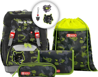Aktovka školská taška - STEP SATCHER 2IN1 BACKPACK Zostavený stupeň 5 elem