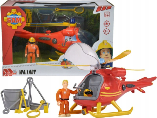 Požiarnik Sam  - Hasič Sam Helicopter Wallaby Svetelný zvuk