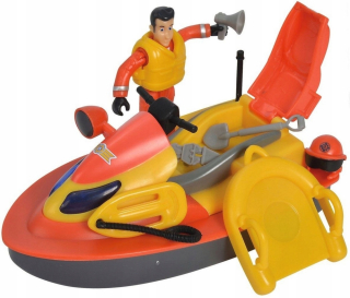 Požiarnik Sam  - Fireman Sam Motorówka Scooter Juno + Simba Obrázok