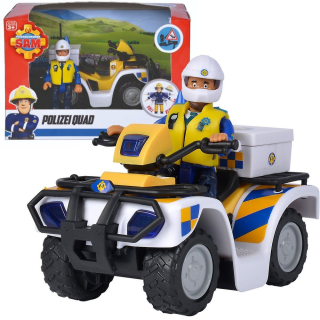 Požiarnik Sam  - Hasič Sam Polícia Quad + Action Obrázok Malcolma + AKC