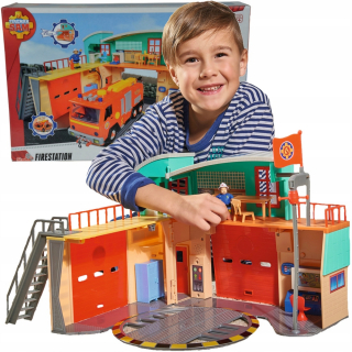 Požiarnik Sam  - Hasič Sam Rescue Station Remio 30cm + Figurine