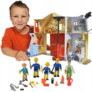Požiarnik Sam  - Fireman Sam Set Fire Station + 5 Figurines